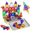 65PCS Mini Travel Magnetic Tiles with Case Set Toddler Essentials Toys, Magnetic Building Blocks Kids Games Sensory Montessori Education Learning Toys for 3+ Year Old Boys Girls Birthday Gifts view 1