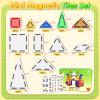 65PCS Mini Travel Magnetic Tiles with Case Set Toddler Essentials Toys, Magnetic Building Blocks Kids Games Sensory Montessori Education Learning Toys for 3+ Year Old Boys Girls Birthday Gifts view 2