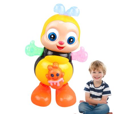 Dancing Bee Toy, Musical Interactive Bee with Lights, Educational Cartoon Toy, for Kids Christmas Easter Basket Filler