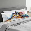 Long Body Pillow for Adults 16x47 Inch, Animal Bed Pillows Turtle Double Sided Print Linen Throw Pillows Covers, for Side Sleeping Pregnant Pillow with Zipper for Home Bed Living Room Decor J0-584 view 2