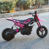 24V Electric Dirt Bike for Girls, 250W Chain Drive Motor, Magnesium Alloy Wheels, Pneumatic Tires, Key Start, Rear Shock, Disc Brake, Hot Pink view 3