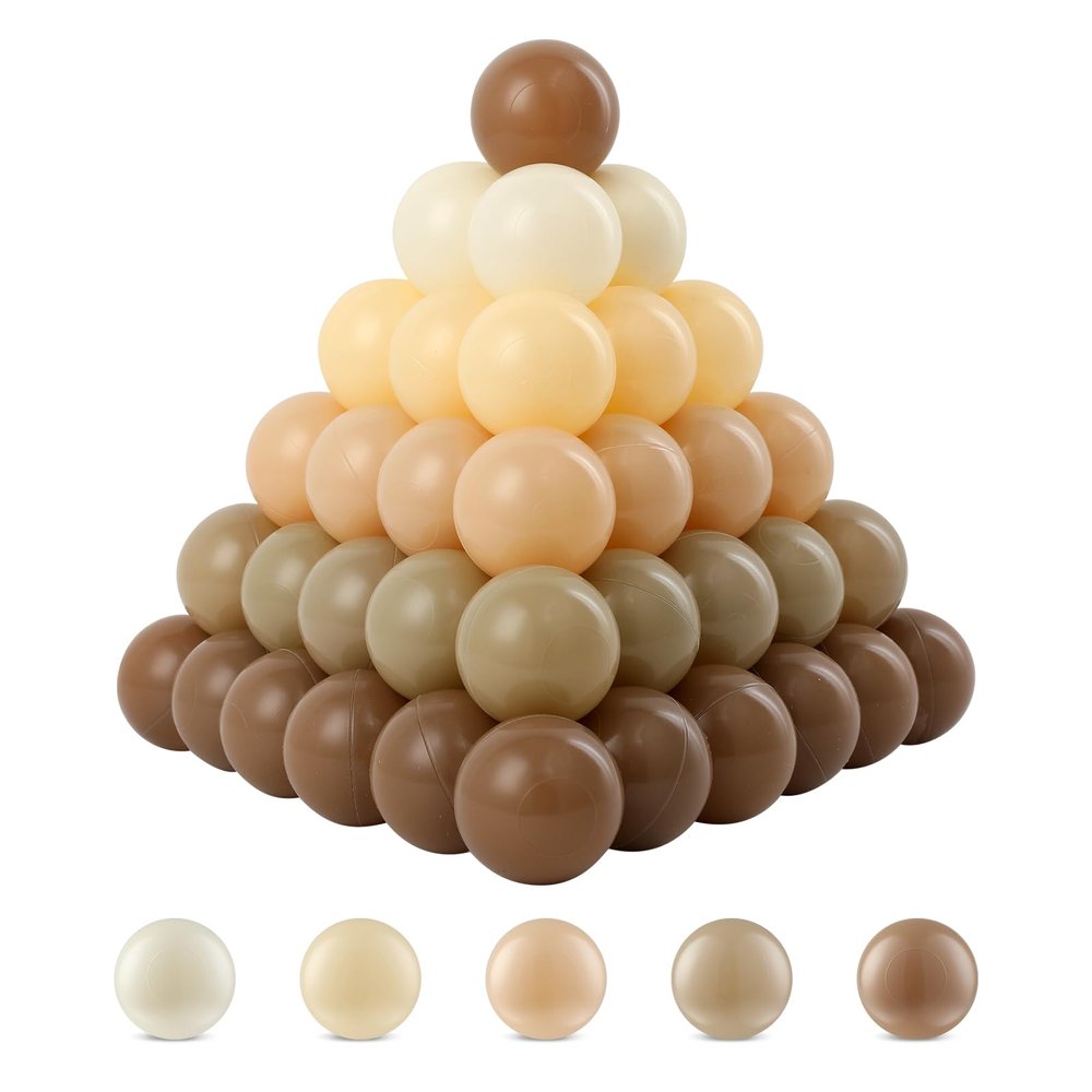 FHRILEK Crush Resistant Play Balls 200 Pcs 2.2 Inch for Indoor Outdoor Use