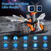 Aptrbg 5-in-1 STEM RC Robot Building Kit for Kids 8-12, App & Remote Control, Rechargeable Coding Toy with LED Lights view 4