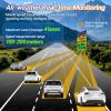 LED Speed Limit Sign, LED Digits Speed Display, Traffic Safety Solar LED Digit Speed Sign Limited, 1-99 Mph Speed Range, 4 Lanes, Real-Time Display, for Traffic Safety 50x70cm/20 x27-Orange view 4