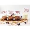 2026 Graduation Theme Cupcake Toppers Glitter Class of 2026 Graduation Cap Diploma Cupcake Picks - Set of 24 (Rose Gold2) view 2