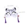 BCOATH 2Pcs Cat Masquerade Masks for Women and Men, Half Face Cosplay Masks with Japanese Style Cat Design, Party Dress-Up Accessories for Halloween and Masquerade Events view 2