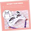 BCOATH 2Pcs Cat Masquerade Masks for Women and Men, Half Face Cosplay Masks with Japanese Style Cat Design, Party Dress-Up Accessories for Halloween and Masquerade Events view 4