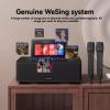 Inandonkod Karaoke Machine for Home, 10.1" 4K Touchscreen with Hi-Fi Sound, All-in-One KTV Jukebox, Built-in Multi-Language Songs & Supports YouTube, Wireless Microphones Included (Black 4TB) view 2