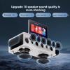 Inandonkod Karaoke Machine for Home, 10.1" 4K Touchscreen with Hi-Fi Sound, All-in-One KTV Jukebox, Built-in Multi-Language Songs & Supports YouTube, Wireless Microphones Included (Black 4TB) view 3