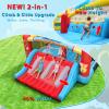 Inflatable Bounce House for Big Kids, 13.4x13 FT Large Bouncy Castle Upgraded Extra-Wide Slide, Blow Up Jumping Bouncer with Obstacle Poles & Target Toss Game, Champion Race Car Theme view 3