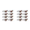 LOGOFUN 16PCS Horse Color Changing Mood Rings Adjustable Animal Costume Jewelry for Birthday Christmas New Year Present Party Supplies view 1