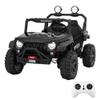 24V Ride on Car for Big Kids, Iron 2 Seater Ride on Toy, Fast 4.97MPH Truck, 4WD Kids Electric Vehicles with Remote Control, Spring Suspension, Front & Behind LED Lights, Dual Storage, Music, Black view 1