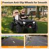 24V Ride on Car for Big Kids, Iron 2 Seater Ride on Toy, Fast 4.97MPH Truck, 4WD Kids Electric Vehicles with Remote Control, Spring Suspension, Front & Behind LED Lights, Dual Storage, Music, Black view 3
