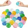 HongJP Glitter Bouncy Balls 60pcs Glow-in-The-Dark Bouncing Balls Party Favors Easter Egg Hunt Decorations(27mm,20pcs) view 2