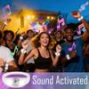150 Pcs Sound Activated LED Light Up Bracelets Glow Bracelets Glow in the Dark Party Supplies Flashing Wristband for Wedding, Birthday Party Favors, Concert, New Year, Carnival, Raves (White) view 3