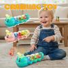 Crawling Toy,Caterpillar Crawling Toy, Light Up Musical Baby CrawlingToy with Music,Caterpillar Design Interactive Tummy Time Toys for Infants,Moving Crawlings Baby Toys for Early Learning and Play view 2