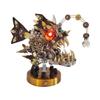 3D Metal Lantern Fish Assembly Model, DIY Steampunk with Color Changing Lamp, Articulated Mechanical Fish Sculpture for Home Office Desk Display, for Adult Collectors, 700PCS view 2