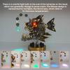 3D Metal Lantern Fish Assembly Model, DIY Steampunk with Color Changing Lamp, Articulated Mechanical Fish Sculpture for Home Office Desk Display, for Adult Collectors, 700PCS view 3