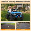 24V Ride on Car for Big Kids, Iron 2 Seater Ride on Toy, Fast 4.97MPH Truck, 4WD Kids Electric Vehicles with Remote Control, Spring Suspension, Front & Behind LED Lights, Dual Storage, Music, Blue view 3