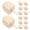 Garneck 20pcs Hanukkah Wooden Dreidel: Blank Wooden Dreidels Unfinished Natural Wood Spinning Tops for Hanukkah Party DIY Projects Crafts 1. 61 X 0. 71 Inch view 1