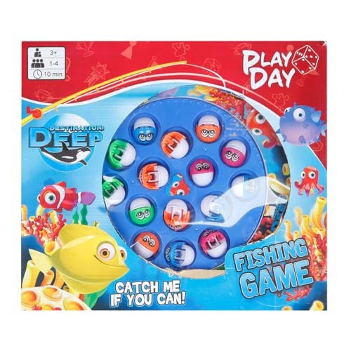 Fishing Game Skill Game with 15 Fish and Sound for Kids