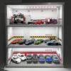 1/64 Scale Model Car Display Case with LED Lights, 3-Tier Garage Scene Showcase, Collectible Display Show Case, Mini Car Parking Space Scene Gift Decoration for Hot Wheels Matchbox Collection view 1