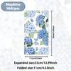 100Pcs Hydrangea Napkins - Watercolor Blue White Floral Butterfly Party Napkins Spring Theme Party Supplies Disposable Luncheon Dinner Napkins 7.8" x4.3" for Wedding Tea Party Bathroom Kitchen view 2