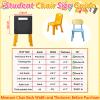 1 Pack Black Chair Pockets for Classrooms 13 X 14 Inch Seat Pockets for Kindergarten view 3