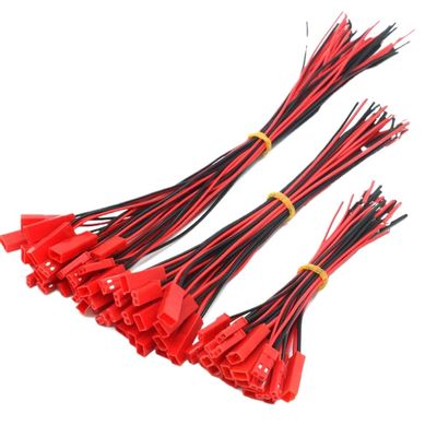 200pcs 100mm 150mm 200mm JST Male Female Connector Plug 2 Pin 100pair Compatible with Drone Accessories(150MM JST Plug)