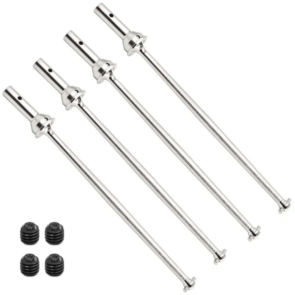 1Set RC Steel Metal Front Rear Drive Shaft CVD Driveshaft for ARR-MA 1/7 for Talion RC Car Upgrade Parts Accessories(Silver)