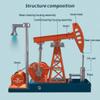 3D Metal Pumping Unit Model, 219PCS DIY Metal Working Equipment Assembly Kit, Mechanical Oil Rig Simulation for Home Office Desk Display, Adult Collectors & Hobbyists view 2