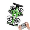 2-in-1 Rechargeable Dual-Mode Car Drone, Flying RC Car Drone, Dual Mode Remote Control Flying Cars Aircraft, Foam RC Quadcopters with LED Stunt Effects, Impact-Resistant Easy Control (Green11) view 1