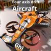 2-in-1 Rechargeable Dual-Mode Car Drone, Flying RC Car Drone, Dual Mode Remote Control Flying Cars Aircraft, Foam RC Quadcopters with LED Stunt Effects, Impact-Resistant Easy Control (Green11) view 3