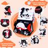Yohome Tummy Time Mirror, Black and White High Contrast Baby Toys for Babies, Tummy Time Baby Mirror Infant Toys with Crinkle Cloth Book, Brain Development 3D Activity Sensory Mirrors Boys Girls view 4