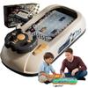 Turborace Interactive Game Set with 200 Challenges, Desktop Car Racing Game with Steering Wheel, Obstacle Avoidance Driving Simulator, Musical Racing Adventure (E) view 1