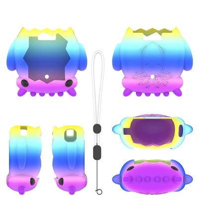 Cartoon Protective Case for Tamagotchi Paradise Game Console Protective Cover with Lanyard, Silicone Protective Case (Mixed Colors)