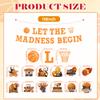 14Pcs March Basketball Party Decorations Basketball LET THE MADNESS BEGIN Banner Hanging Swirls March College Ball Games Sport Theme Party Supplies view 3