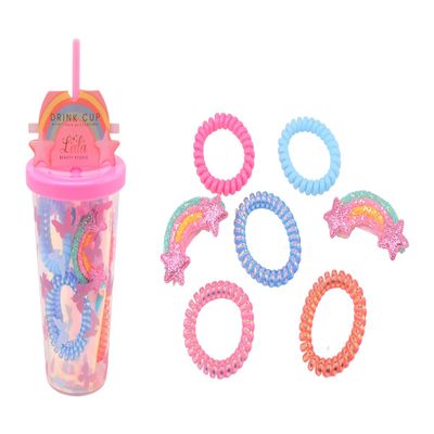 Johntoy Hair Accessories Drinking Cup Gift Set for Children Multi Colours