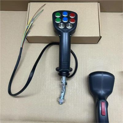 VRTLYJU 1pc for Excavator Parts Logging Iron Stone Tools Agricultural Harvester Electric Control 9 Button Joystick Handle Glue Gear