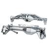 BeaxTurbo Racing Upgrade Parts CNC Aluminum 7075 Front&Rear Axle housing&Steering Links kit/with an Aluminum Cover-Does not Contain Internal Transmission Components for Axial AXP8 Gilamon 1/8 Silver view 2
