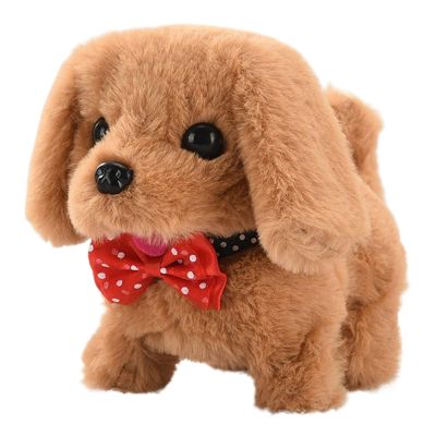 Interactive Plush Dog Toys - Robot Puppy Tail Wagging Jumping Dolls, Cute Sound Imitation Pets Companion, Delightful Stuffed Animal Engaging Fun, Inspire Creativity for Various Settings | Youth Boys