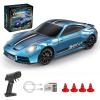 1/43 Scale 2.4G Full-Proportional Mini Electric RC Drift Racing Car Model with LED Lights (Gyro Version/Blue) view 1