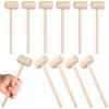 STOBOK 12pcs Wooden Mallet Hammer Set, Mini Wood Hammer Pounding Tool for Indoor and Outdoor Use view 1