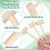 STOBOK 12pcs Wooden Mallet Hammer Set, Mini Wood Hammer Pounding Tool for Indoor and Outdoor Use view 2