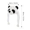 BCOATH Plush Panda Headwear Dress Up Accessory for Winter Warm Party Hat Funny Animal Character Headgear view 2