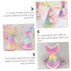 BCOATH Mermaid Tail Birthday Hat for Infants, Rainbow Gradient Sequined Crown Party Hat, 3-Year-Old  Birthday Headwear Supplies view 4