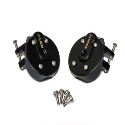 KEBEILEE CNC Upgrade Front Portal Box wit Brass Portal Cover for Axial AXP8 Gilamon2.2 1/8 (Black+Black)