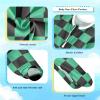 XDKDZIS Green Black Checkered Baby Sleep Play Pjs Footie Cotton One-piece Zip Front Romper Jumpsuit Pajamas 3-24M view 2