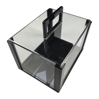 Chip Case Chip Organizer Transparent Dustproof Portable Storage Container Box for Sports Games Accessories Multipurpose Craft Storage- Leer