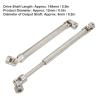 1 Pair 140mm Drive Shaft for Traxxas 1/10 RC Car, Stainless Steel RC Crawler CVD Shaft, Adjustable Universal Crosses Structure with Brass Beads, High Stability Lightweight Design f view 2